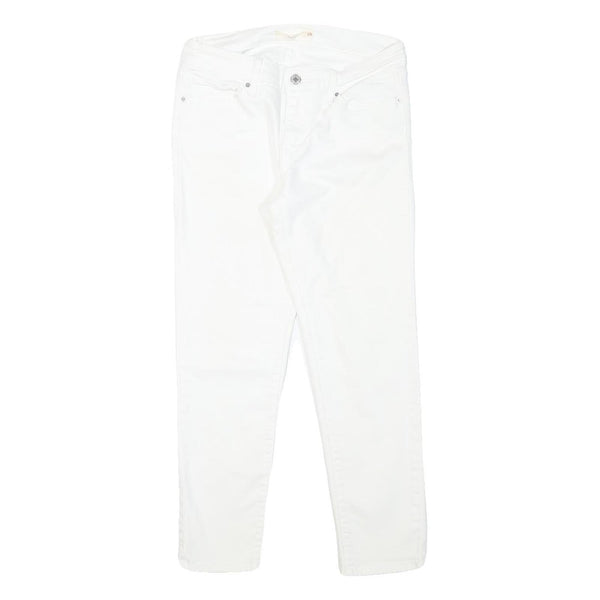 LEVI'S 712 Womens Jeans White Slim Skinny Denim W27 L24 Zip Cotton Blend