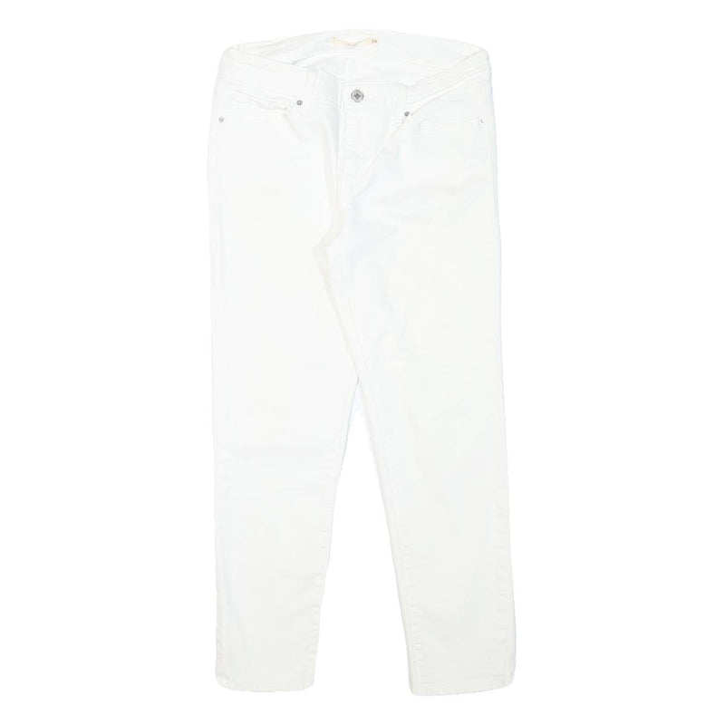 LEVI'S 712 Womens Jeans White Slim Skinny Denim W27 L24 Zip Cotton Blend