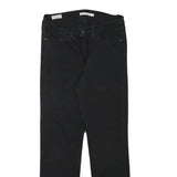 LEVI'S Womens Black Regular Straight Denim Medium W27 L26 Zip Jeans
