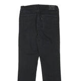 LEVI'S Womens Black Regular Straight Denim Medium W27 L26 Zip Jeans
