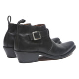 LAST REBELS Mens Ankle Boots Leather Black UK 10.5 Fashion Western Style