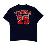 Indians Lee Sport Mlb T-Shirt - Large Navy Cotton