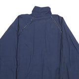 ADIDAS Mens Navy Blue Nylon Jacket L Plain Sportswear Zip Casual Lightweight