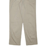 DOCKERS Mens Cotton Blend Beige Regular Fit Straight Leg Trousers W36 L33 Casual