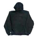 Made In USA Carhartt Tall Jacket - Large Black Cotton