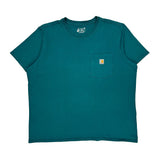 Carhartt T-Shirt - 2XL Green Cotton