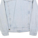 LEE Mens Blue Cotton Denim Jacket L Button Closure Classic Fit Casual Outerwear