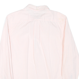 TOMMY HILFIGER Mens Pink And White Check Shirt M Cotton Blend Button Down