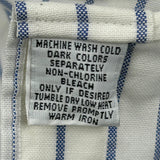 Chaps Ralph Lauren Striped Shirt - Large Blue Cotton Blend
