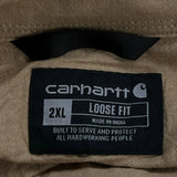 Carhartt Short Sleeve Shirt - 2XL Beige Cotton
