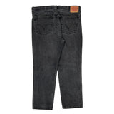 Levis Slim Fit Jeans - 36W 29L Gray Cotton