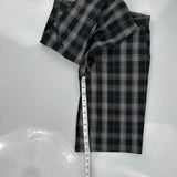 Dickies Checked Shorts - 30W 10L Black Cotton Blend