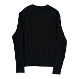 Polo By Ralph Lauren Cable Knit Sweater - XL Black Cotton