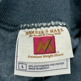 Blank Member'S Mark Sweatshirt - Large Blue Cotton Blend