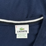 Lacoste Sweater - Large Navy Cotton