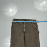 Carhartt Double Knee Carpenter Trousers - 36W 32L Brown Cotton