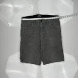 Off The Grid Shorts - 34W 10L Gray Cotton