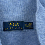 Polo By Ralph Lauren 1/4 Zip - 2XL Blue Cotton