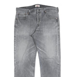 LEVI'S 501 Mens Jeans Grey Regular Straight Denim Medium W36 L32 Classic Button