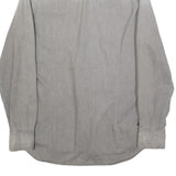 G-STAR Mens Grey Slim Fit Shirt L Cotton Long Sleeve Casual Denim Look