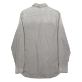 G-STAR Mens Grey Slim Fit Shirt L Cotton Long Sleeve Casual Denim Look
