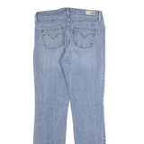 LEVI'S Womens Slim Blue Denim Straight Light Wash Jeans W28 L32 Classic Zip