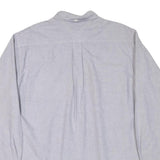 TOMMY HILFIGER Mens Grey Plain Shirt M Button-Down Collar Long Sleeve Casual