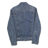 LEVI'S Mens Blue Denim Jacket S Cotton Classic Button Front Casual