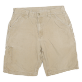 CARHARTT Mens Shorts Beige Casual XL W32 Cotton Blend Workwear Utility