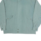 Mens Blue Jacket L Polyester Blend Zip Plain Casual Lightweight Windproof