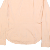 RALPH LAUREN Womens Peach Button-Down Shirt S Classic Cotton Blend Long Sleeve