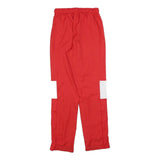 NIKE Mens Joggers Red & White Regular Straight S W26 L30 Track & Field 2022