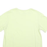 PUMA Womens Light Green T-Shirt L Short Sleeve Crew Neck Casual Logo Print