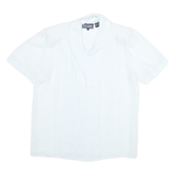 SUMMERFIELD Womens White Shirt UK 8 Polyester Blend Short Sleeve Stylish Blouse