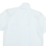 SUMMERFIELD Womens White Shirt UK 8 Polyester Blend Short Sleeve Stylish Blouse