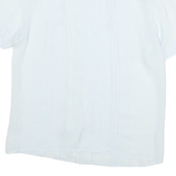 SUMMERFIELD Womens White Shirt UK 8 Polyester Blend Short Sleeve Stylish Blouse