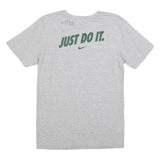 NIKE Mens Grey & Yellow Wright State Basketball Graphic T-Shirt S Short Sleeve