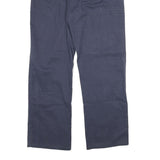 DICKIES Mens Cotton Blend Blue Regular Straight Trousers W34 L30 Workwear Zip