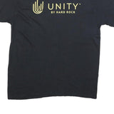 HARD ROCK CAFE Mens Black Unity Graphic T-Shirt L Short Sleeve Crew Neck Cotton