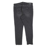 LEVI'S 311 Womens Slim Jeans Black Denim Medium W36 L29 Stretch Zip