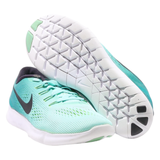 NIKE Free RN Sneaker Trainers Blue Synthetic Womens UK 4.5