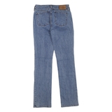 LAUREN RALPH LAUREN Womens Regular Fit Blue Denim Jeans W26 L30 Zip Closure