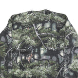 DICKIES Mens Green Camouflage Long Sleeve Crew Neck Cotton Blend T-Shirt L