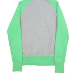 NIKE Mens Green & Grey Zip Up Hoodie M Cotton Blend Casual Sportswear