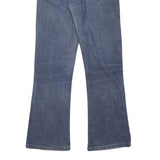 LEVI'S Womens Blue Regular Fit Flared Denim Medium Wash W25 L28 Classic Zip