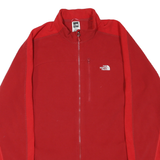 THE NORTH FACE Mens Red Jacket 2XL Polyester Blend Zip Outdoor Casual