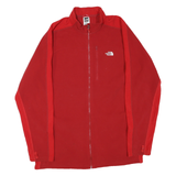 THE NORTH FACE Mens Red Jacket 2XL Polyester Blend Zip Outdoor Casual