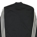 ADIDAS Womens Black & White Track Jacket M Polyester Blend Zip Athletic Fit