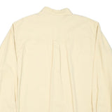 CLUB ROON Mens Beige XL Cotton Blend Shirt Button-Down Classic Long Sleeve