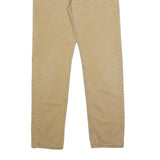 LEVI'S Mens Slim Beige Cotton Blend Trousers W29 L29 Stylish Zip Closure